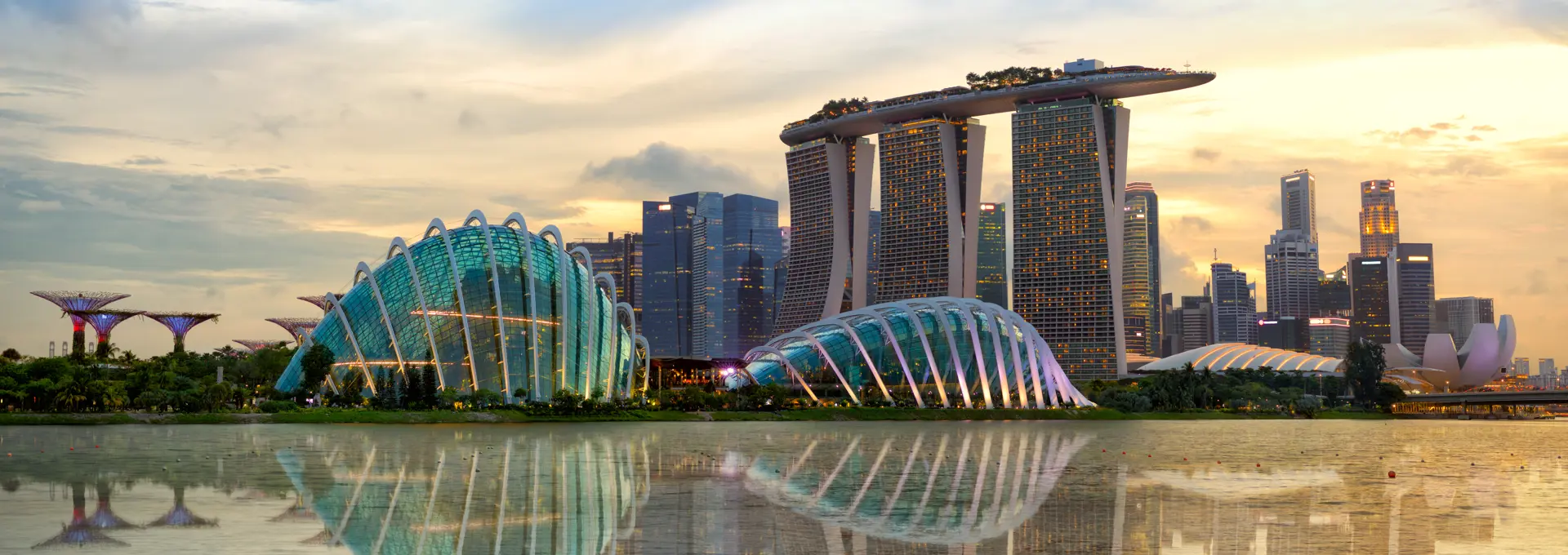 A view of the Singapore cityscape