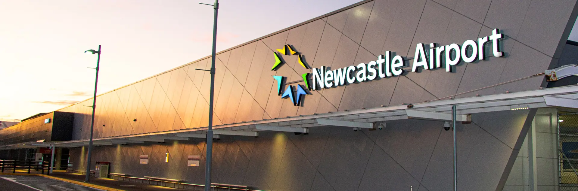 Newcastle Airport from of Terminal